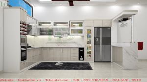 Tủ bếp Khung inox 304 Cánh Acrylic cao cấp