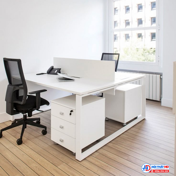 Bàn làm việc đôi 2 chỗ ngồi 1m2 x 1m2