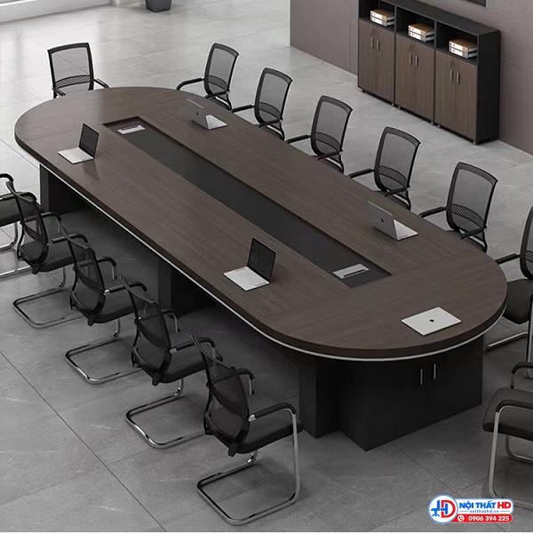 Bàn họp oval 14 chỗ ngồi