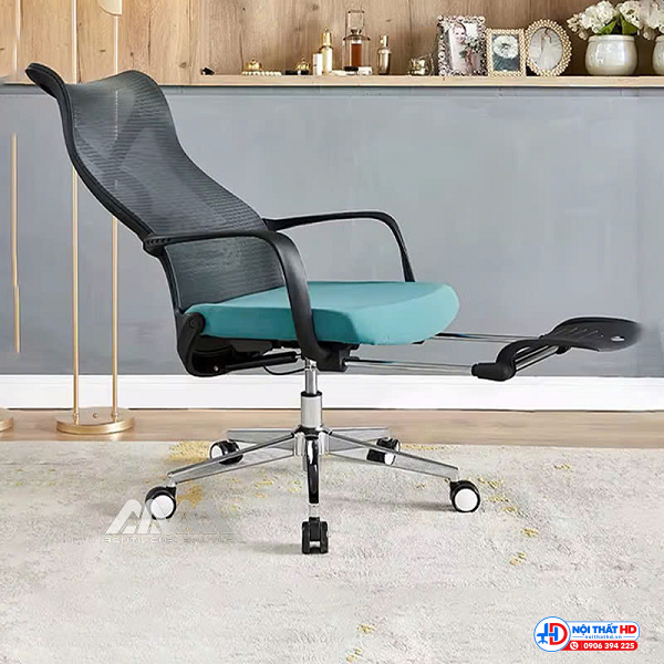Ghế xoay ngã tựa lưng có gác chân HD023