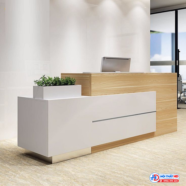 Bàn lễ tân văn phòng 2m2 lthd018