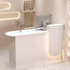 Bàn quầy lễ tân spa đẹp 1m4 lthd037