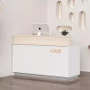 Quầy lễ tân thẳng 1m2 giá rẻ lthd040