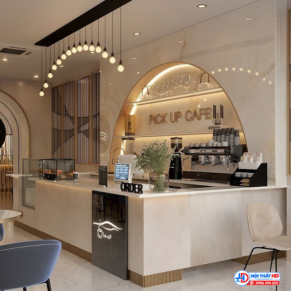 Quầy pha chế chữ l 1m8 x 1m2