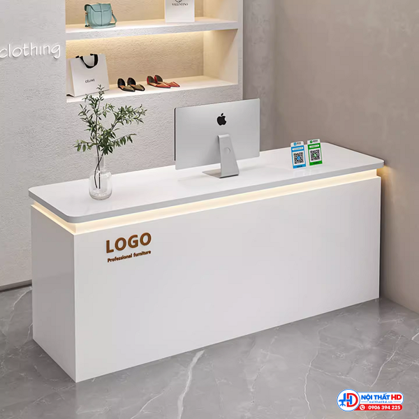 Quầy tính tiền shop giày dép 1m4 lthd014