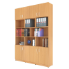 Tủ kệ tài liệu gỗ mdf 1m4 x 2m