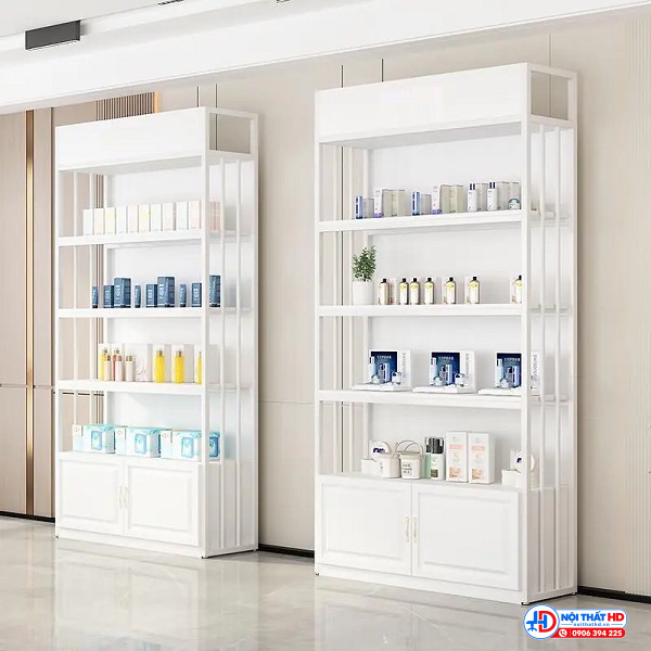 Tủ trưng bày khung sắt giá rẻ tbhd12