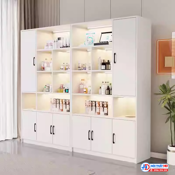 Tủ trưng bày mỹ phẩm 3m x 2m tbhd02