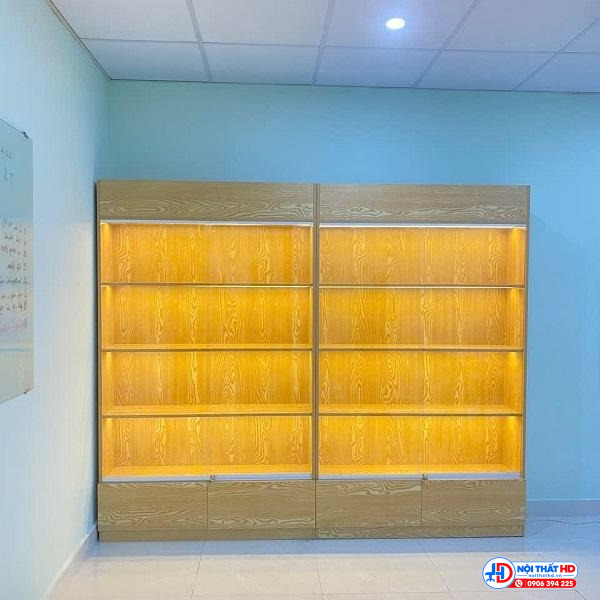 Tủ trưng bày yến sào cửa kính tbhd012
