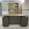 Bàn giám đốc gỗ mdf 2 hộc tủ 1m6