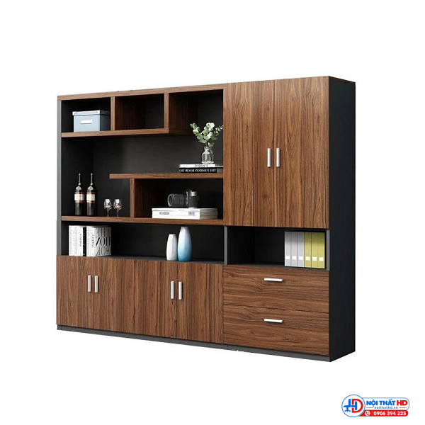Tủ hồ sơ giám đốc 1m8 x 2m vân gỗ