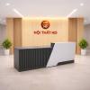 Bàn tiếp tân 1m8 lam sóng hiện đại
