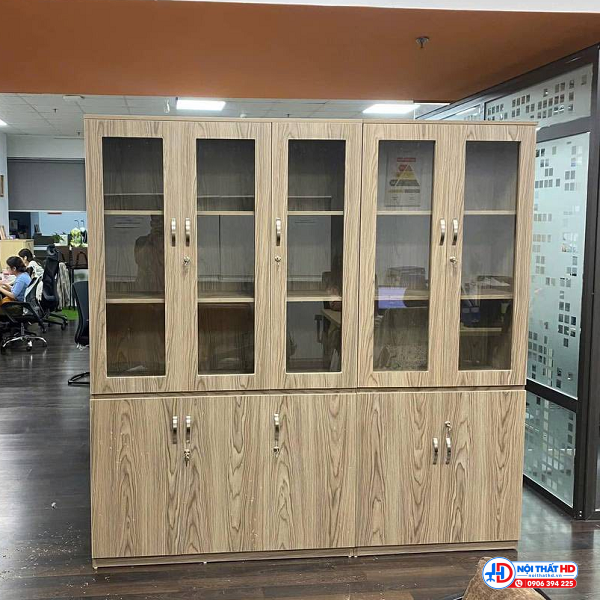 Tủ hồ sơ 5 cánh cửa kính 1m8 x 2m