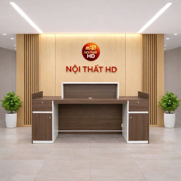 Quầy lễ tân văn phòng 2m hiện đại tại Nội Thất HD