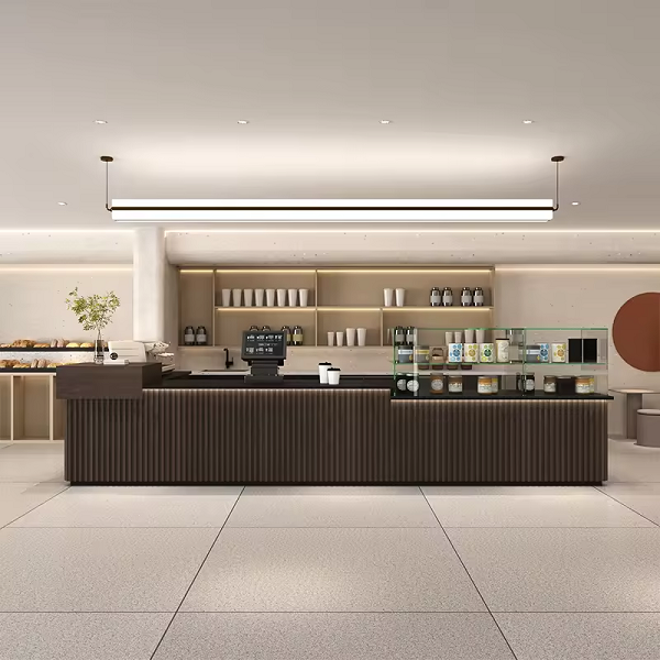 Quầy pha chế 3m lam sóng hiện đại pch007