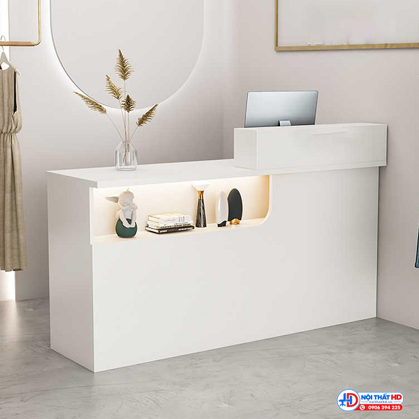 Quầy thu ngân shop quần áo 1m2 có đèn tnhd059