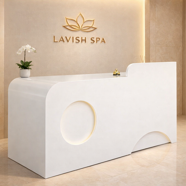 Quầy thu ngân spa nhỏ đẹp 1m2 tại Nội Thất HD