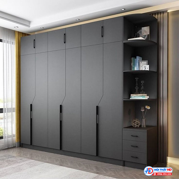 Tủ quần áo 6 cánh cao cấp tahd07