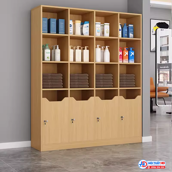 Tủ trưng bày mỹ phẩm 1m4 giá rẻ rbhd055