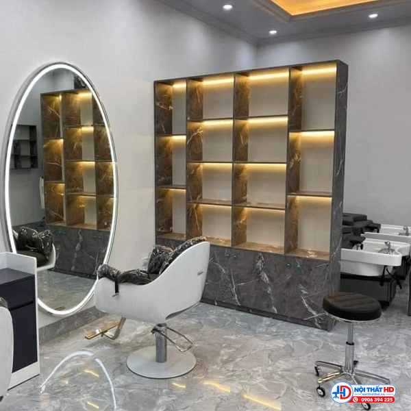 Tủ trưng bày salon tóc tbhd064