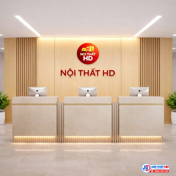 Quầy lễ tân 3 chỗ ngồi lthd0106