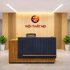 Quầy lễ tân văn phòng tân cổ điển lthd0104