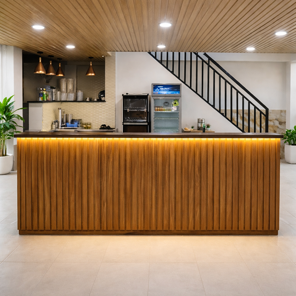 Quầy pha chế thẳng 2m4 giá rẻ pch014