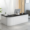 Quầy tiếp tân chữ l bo cong 1m6 x 1m2 lthd089