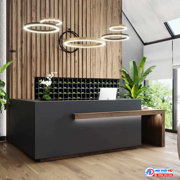 Quầy tiếp tân massage hiện đại 2m lthd090