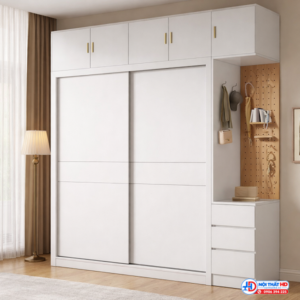 Tủ quần áo cửa lùa hiện đại tahd015