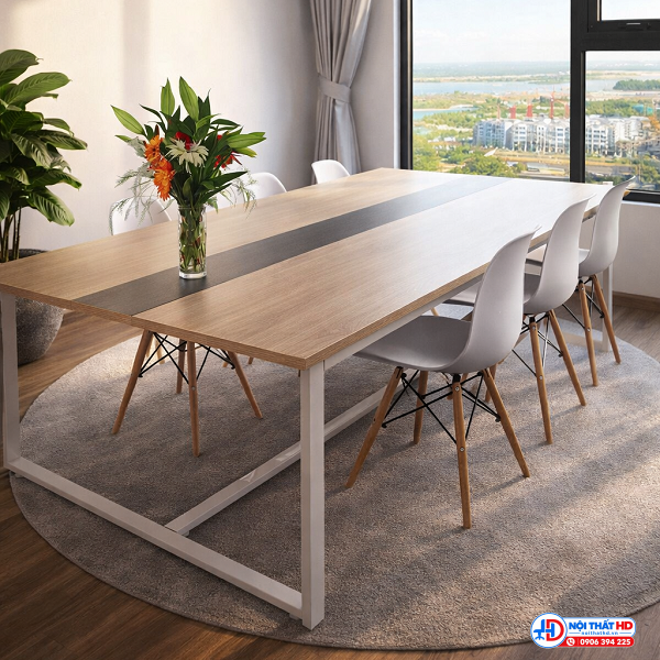 Bàn họp 2m4 chân sắt bhhd019