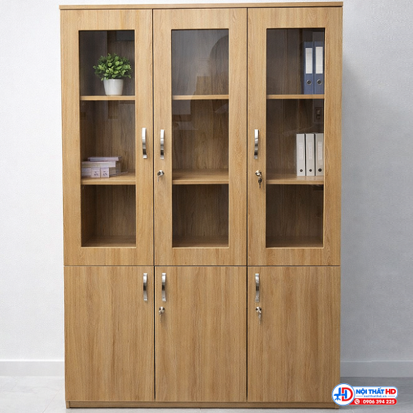 Tủ hồ sơ 1m2 cửa kính thshd005