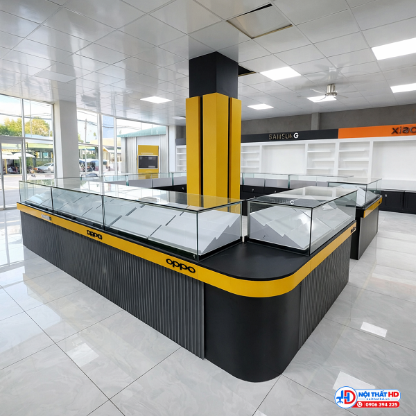 Tủ trưng bày điện thoại ốp lam sóng tbhd086