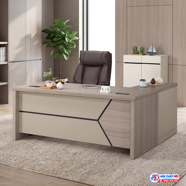 Bàn giám đốc chữ l 1m6 hiện đại bgd029