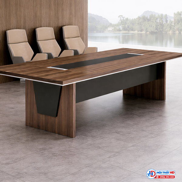 Bàn họp 2m4 x 1m gỗ mdf bhd024 - Ảnh 2