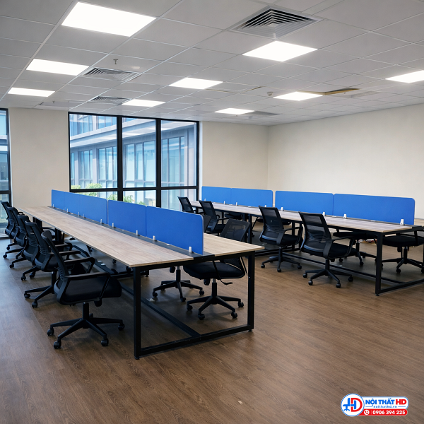 Bàn làm việc văn phòng 10 chỗ ngồi bphd020