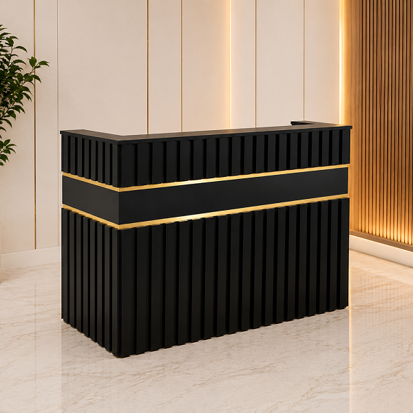 Quầy spa 1m4 lam sóng viền vàng giá rẻ