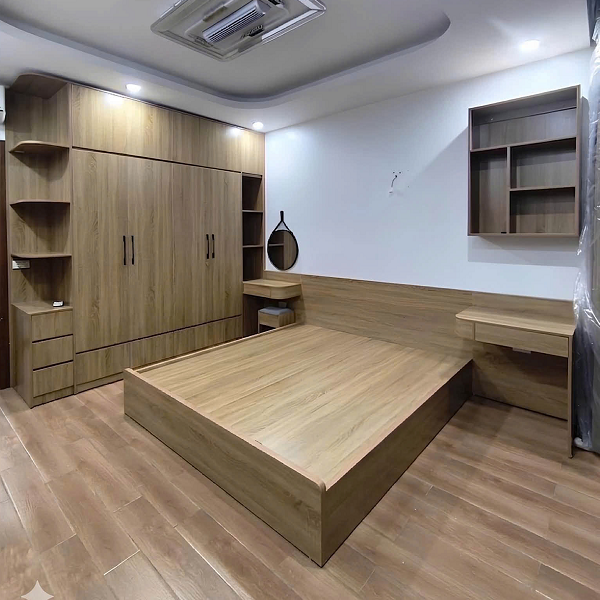 giường ngủ đơn giản 1m8 ghd03