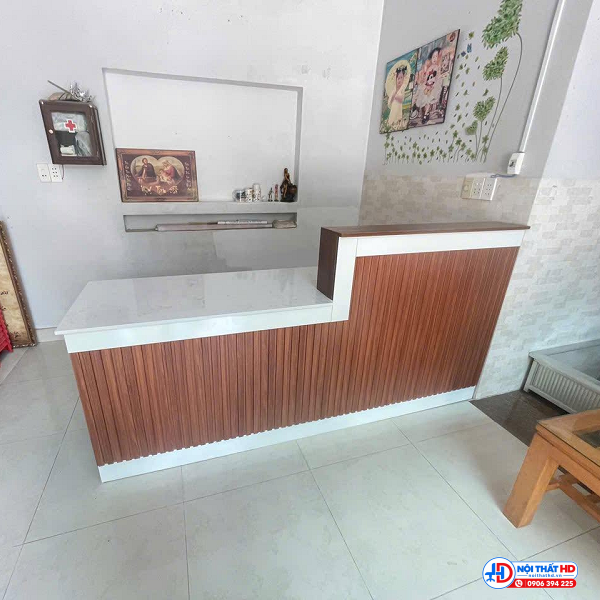 Quầy pha chế 1m8 lam sóng pch027