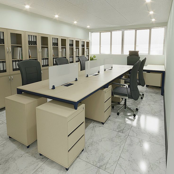 Bàn làm việc 7 chỗ ngồi hiện đại bphd042