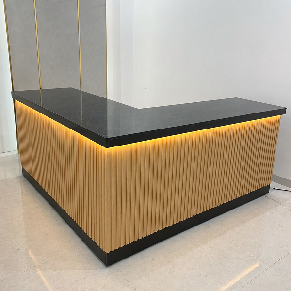 Quầy bar chữ l mặt đá 1m8 x 1m2 pch034