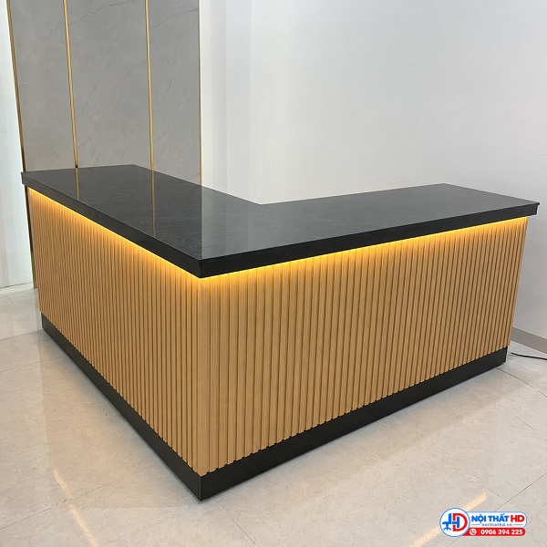 Quầy bar chữ l mặt đá 1m8 x 1m2 pch034