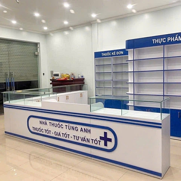 Quầy nhà thuốc chữ l tnhd071
