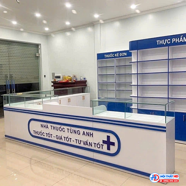 Quầy nhà thuốc chữ l tnhd071