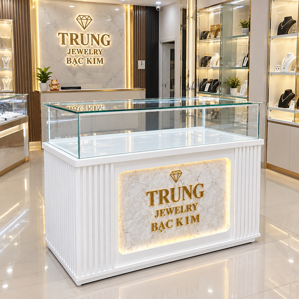Tủ kính trưng bày trang sức tbhd111