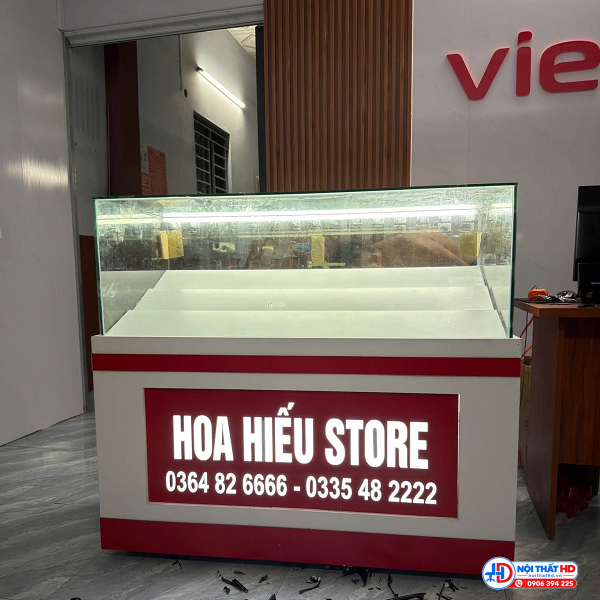 Tủ trưng bày điện thoại ngang 1m tbhd106