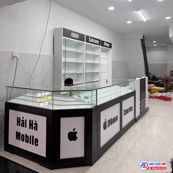 Tủ trưng bày kết hợp quầy thu ngân tbhd107